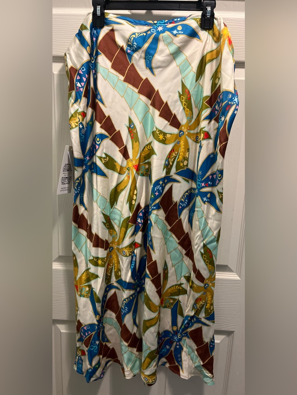 Never Fully Dressed Multicolor Palm-Print Maxi Skirt - Picture 7 of 7
